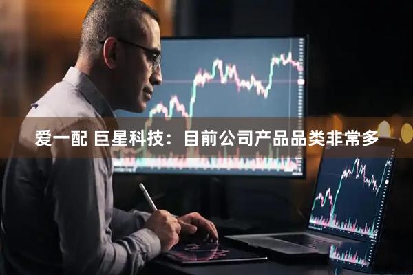 爱一配 巨星科技：目前公司产品品类非常多
